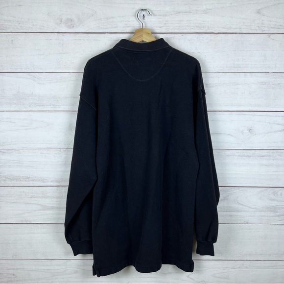 Vintage West Point US Marines Long Sleeve Polo Rugby Shirt Large - Picture 2 of 5